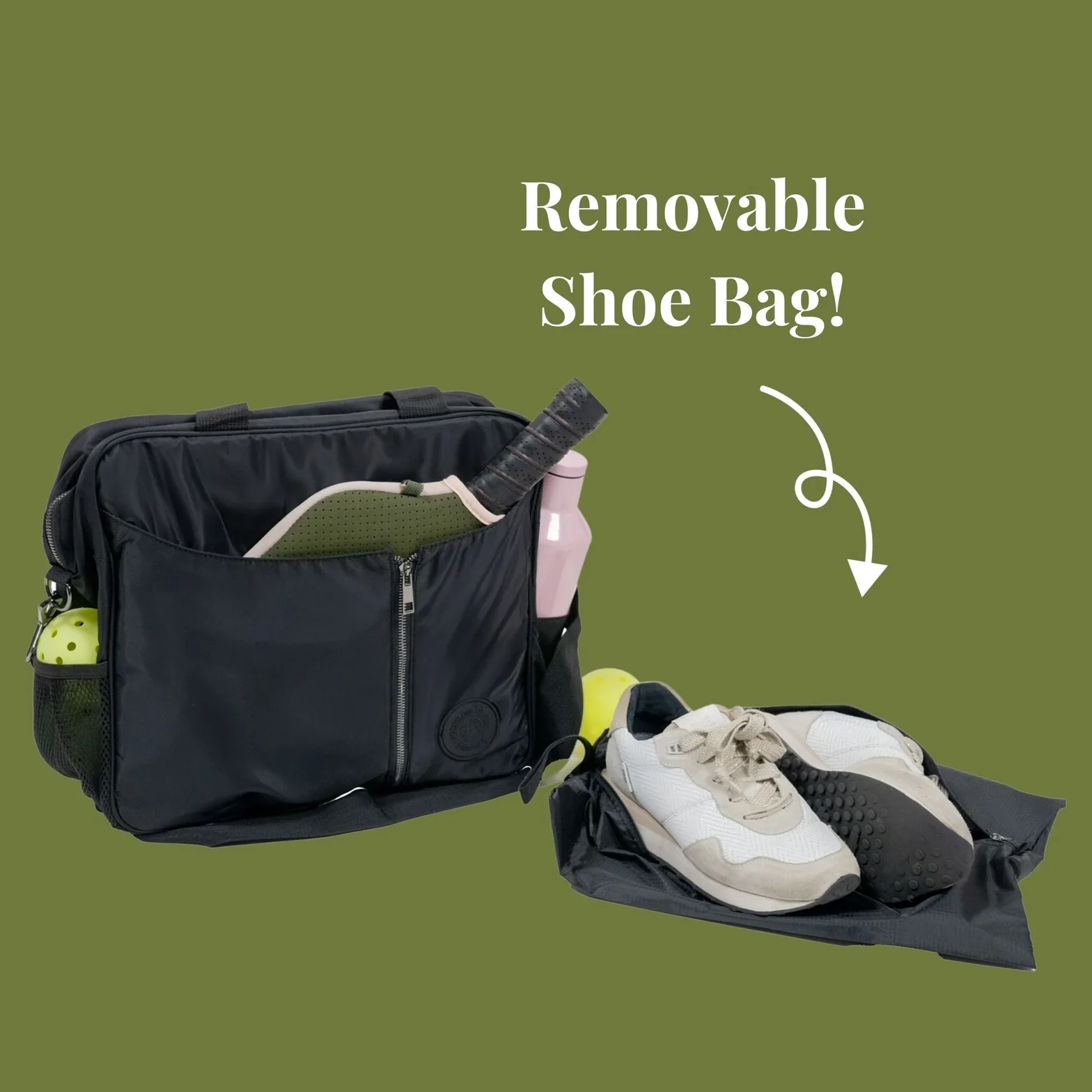 3 in 1 Pickleball Bag - Tote, Backpack, Crossbody - Image 4