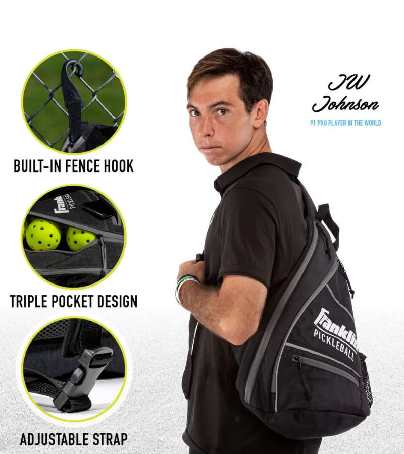 Franklin Pickleball Sling Bag Charcoal Grey - Image 3